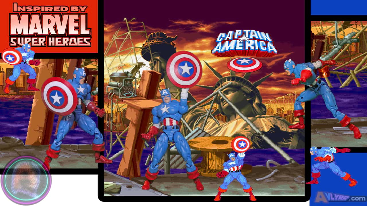 Captain America MSH Custom Action Figure Collage