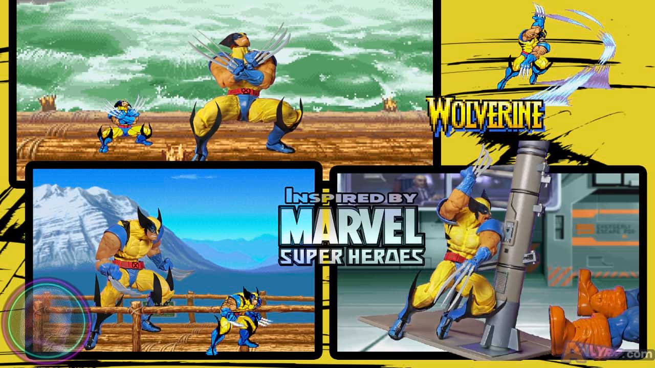 Wolverine MSH Custom Action Figure Collage